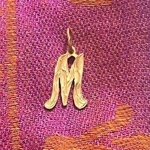 Vintage 14k Initial / Letter “M”